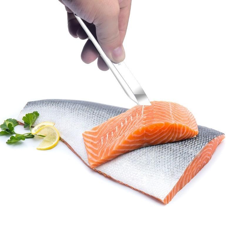 Kitchen Accessories Stainless Fish Scales Scraping Graters Fast Remove Fish Cleaning Peeler Scraper Fish Bone Tweezers Tool