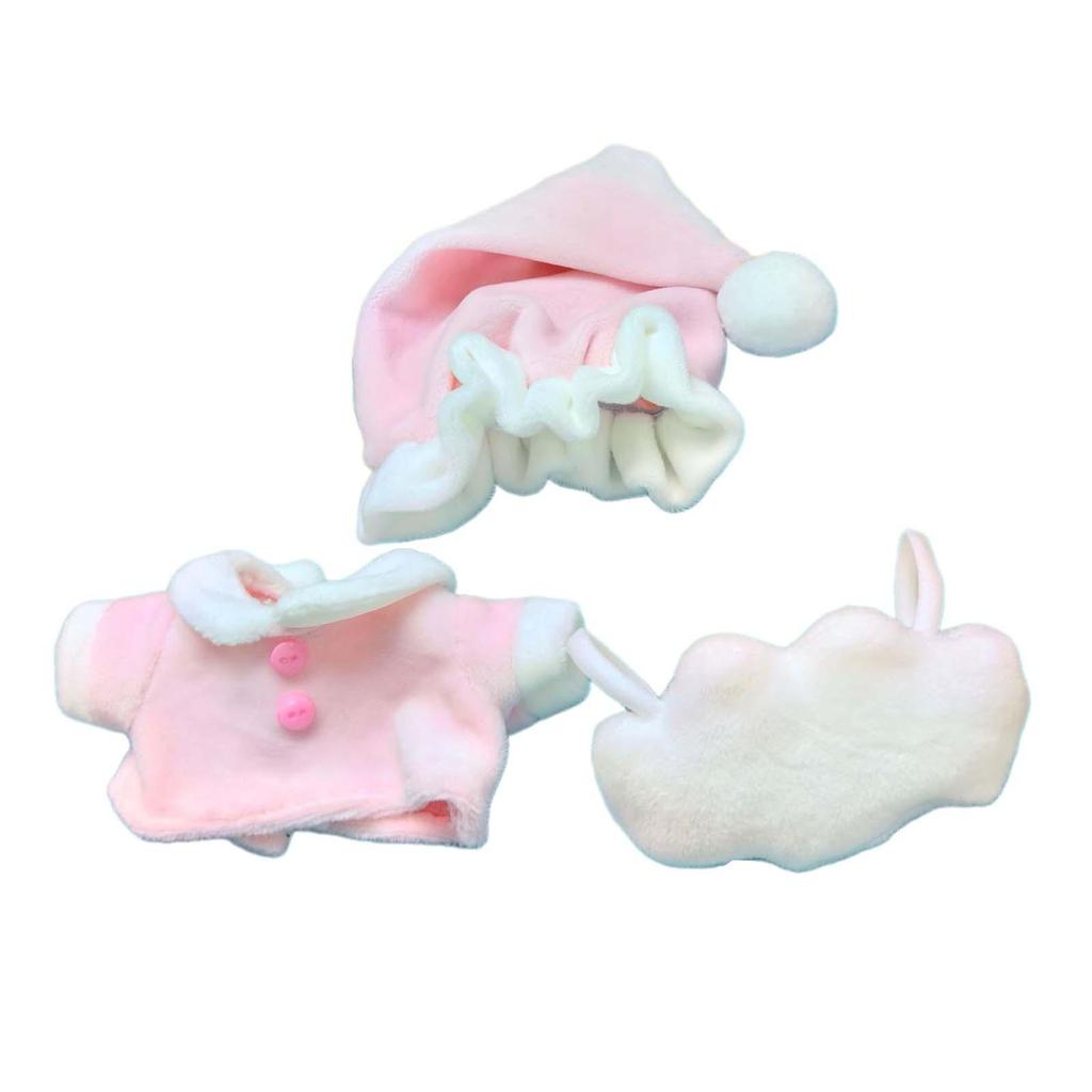 3 Pieces Plush Doll Nightwear Dress up Birthday Gifts Flexibility Decoration for Little Girls Hands
