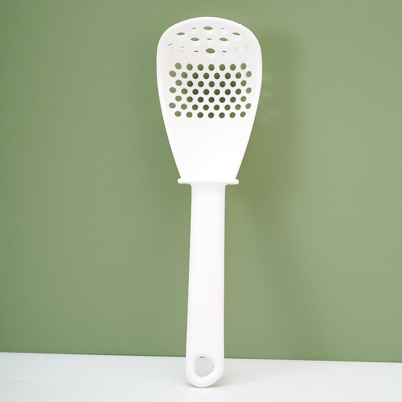 Multifunctional Kitchen Spoon: Ginger Garlic Grinder, Colander, Rice Spoon, and Potato Press