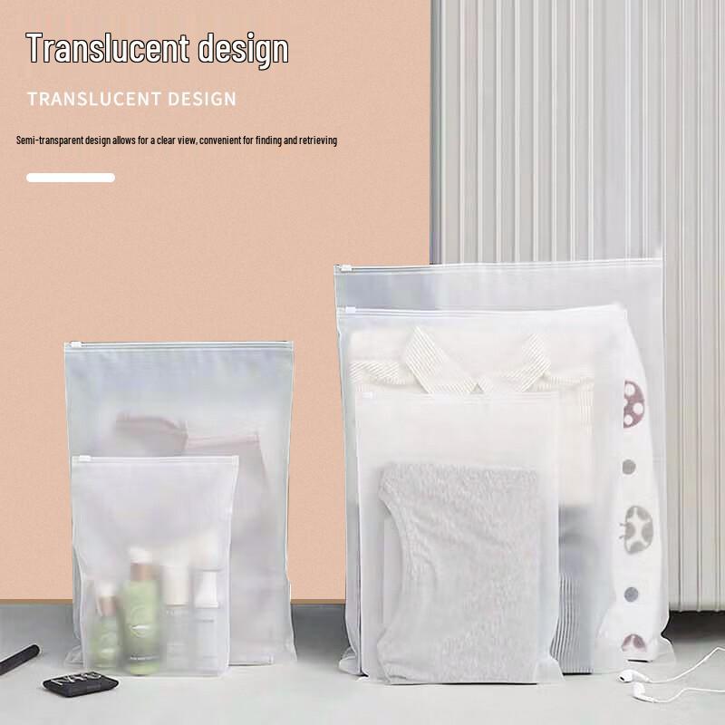 Frosted Transparent Travel Storage Bags Set