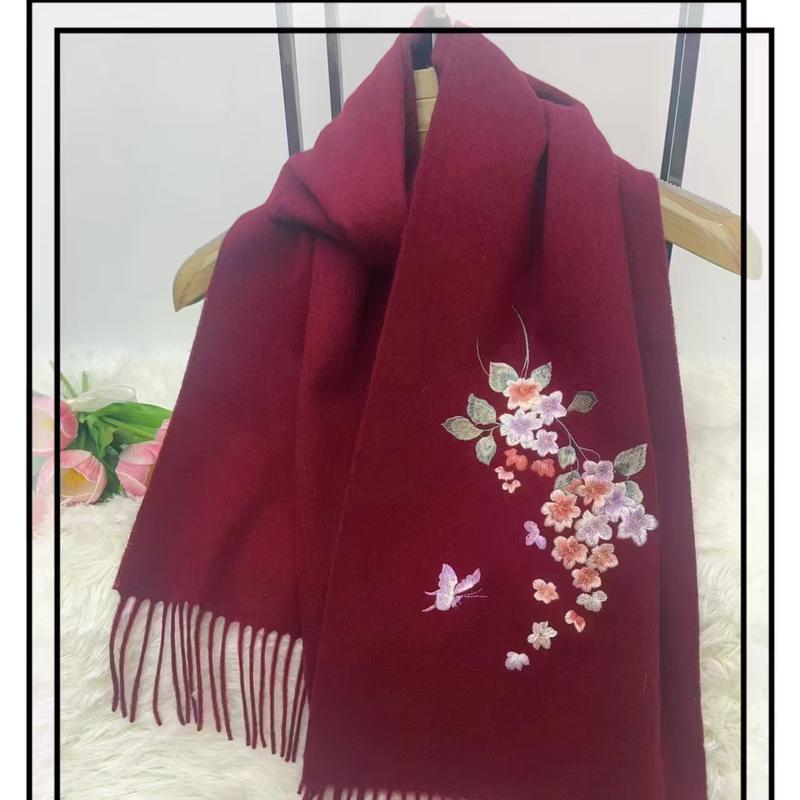 

Шерстяной шарф Xincaizhiyun «Танец бабочек»