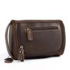 Genuine Leather Wash Bag, Hand-held Bag, Leather Storage Bag, Men's Handbag, European and American Retro Leather Bag