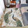 Elegant Peacock Pattern Carpet with Floral Design for Bedroom Decor Suitable for Use As an Anti-slip for Living Room Bedroom Sofas
