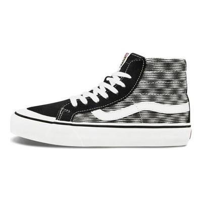 Sk8 138 Decon Sf High Top Skatesko Svart og Hvit Rutet Unisex Skatesko VN0A3MV1WOJ