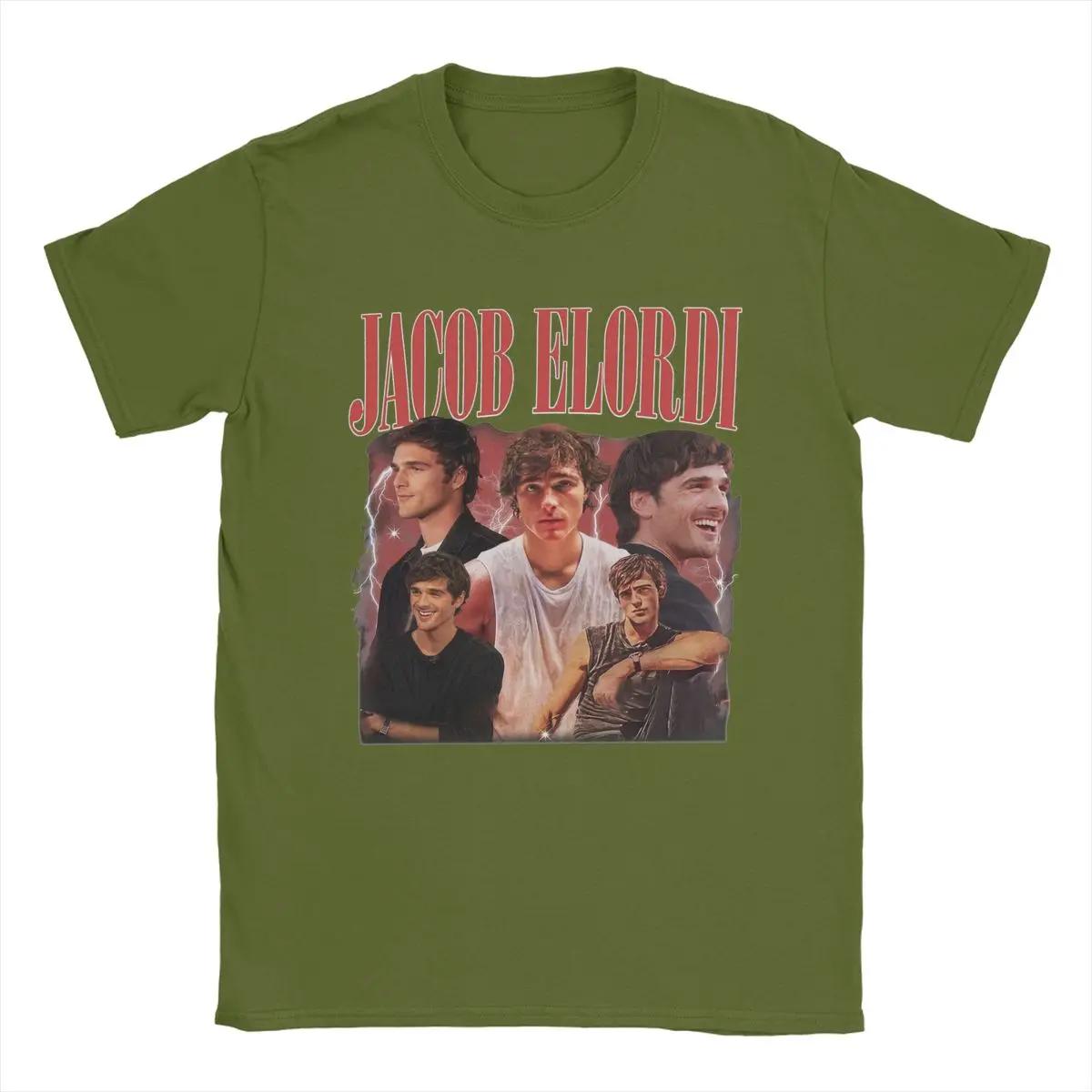 

Fashion Jacob Elordi Vintage 90s T-Shirts for Men O Neck Cotton T Shirts Short Sleeve Tee Shirt Graphic Clothing 4XL