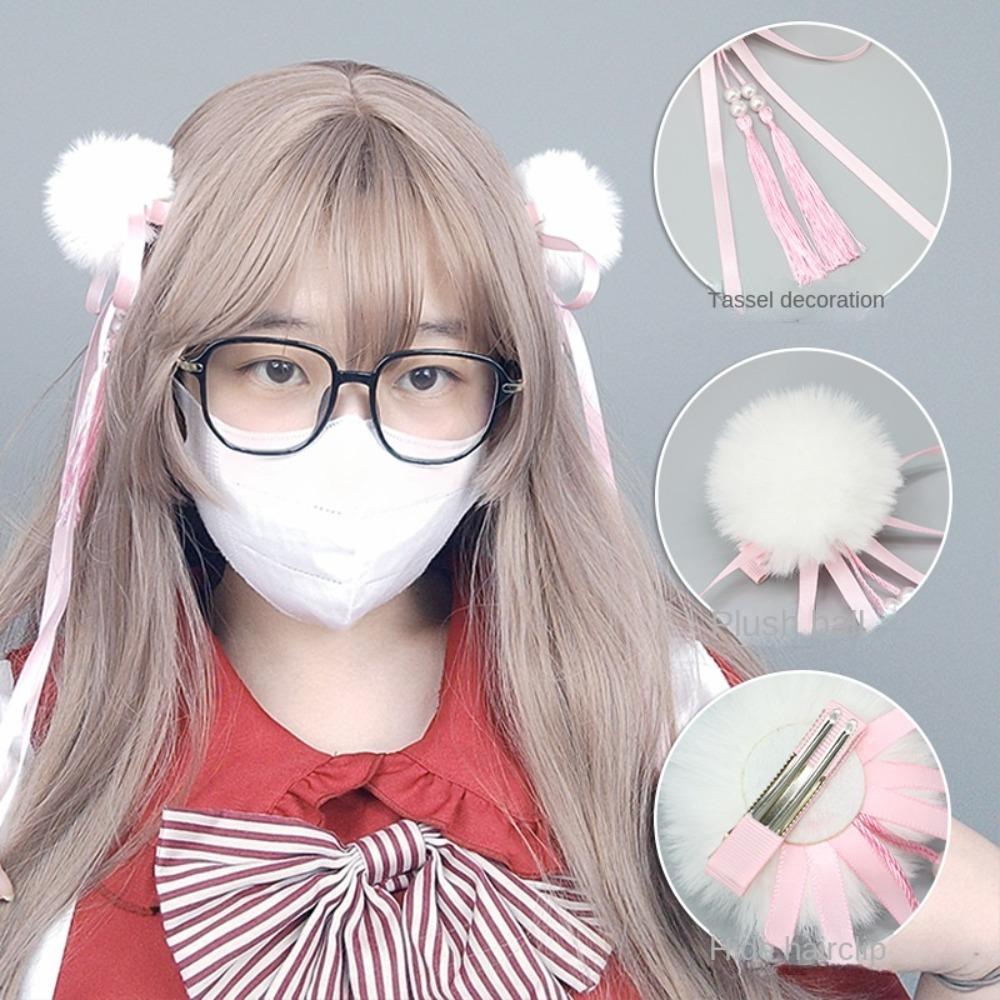 Tassel Bowknot Tassel Hair Clip Barrettes Chinese Style Hairpin Chun-Li Hair Bun Clip  Ladies/Girls