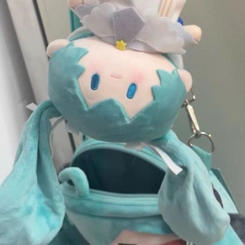 6CM 2025 New Anime Hatsune Miku Star Prayer Night Figure Kawaii Q Version Plush Toys Doll Keychain Bag Pendant Gifts