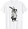 Smoking Bunny Funny Cute Rebel Rabbit Cartoon Humor Graphic T Shirt