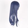 Synthetic Twilight Sparkle Wigs for Women Dark Blue Purple Long Straight Hair Wig with Bangs Pony Cosplay Costume Little Horse