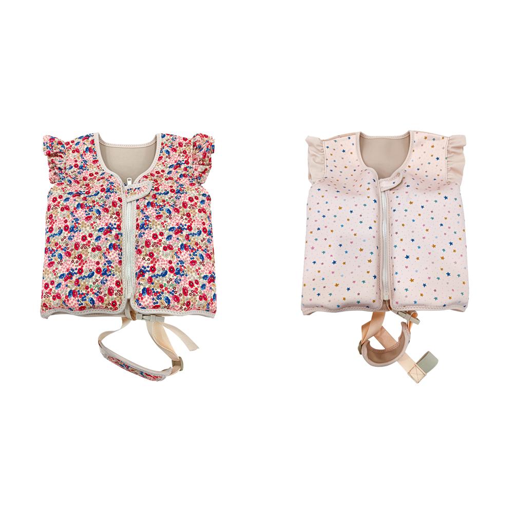 

A# Kids Swim Vest Unisex Children Swimming Aid Buoyancy Clothing (Pink Flowers)