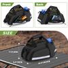 LoDrid 12L Bicycle Rear Bag, Waterproof Pannier Bag, Large Capacity, with Reflective Tape