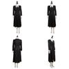 Die Addams Family Wednesday Cosplay Kostüm Schwarzes Kleid Halloween Party