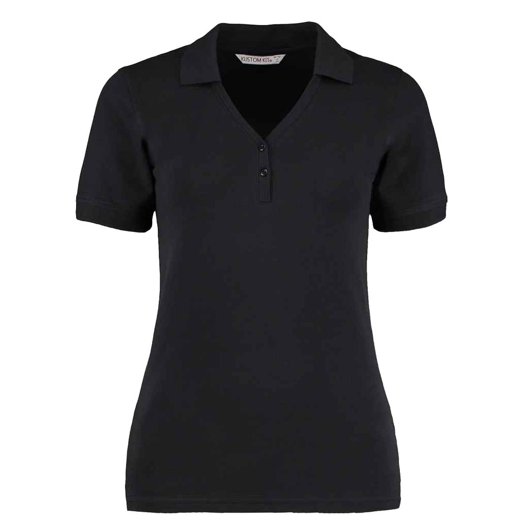 Kustom Kit Womens/Ladies Comfortec V Neck Regular Polo Shirt