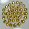 Natural Yellow Sapphire Ring Size Round Lot CERTIFIED Gemstone 5x5 MM Size 8 Pcs Y- 1021084