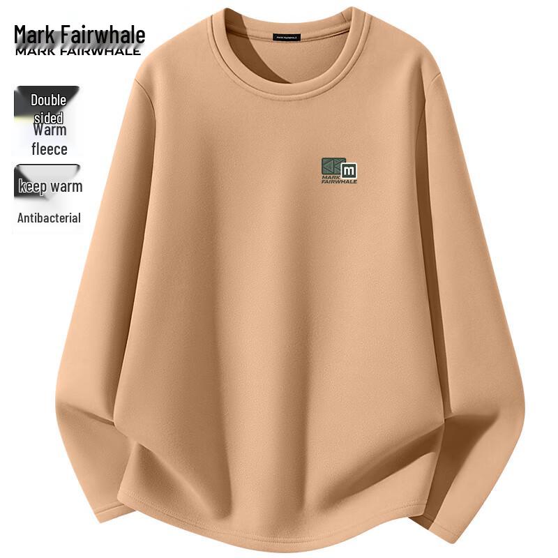 Mark Fairwhale Men's Double-Sided Velvet Thermal Long Sleeve T-Shirt