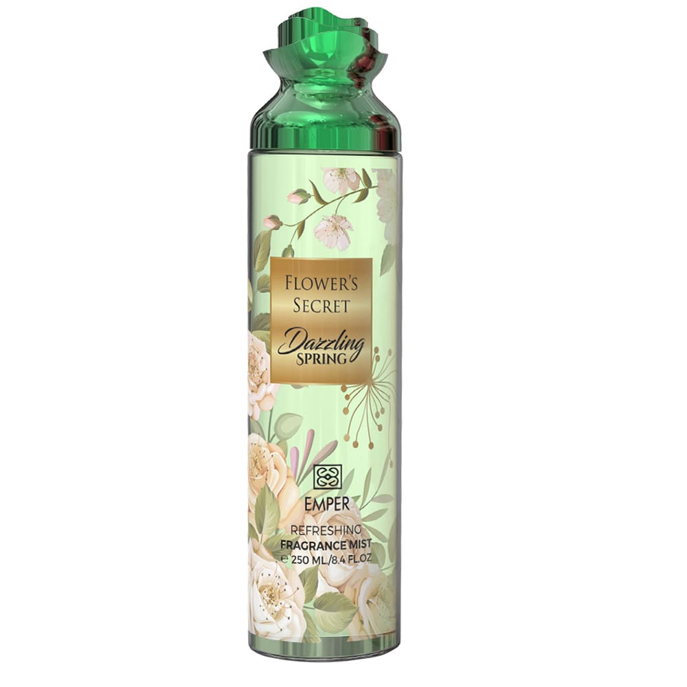 Flower Secrets Emper Ferahlatıcı Çiçeksi Koku Plume Vücut Spreyi 250ml. 8.3 FL.OZ Sprey Aromalı su