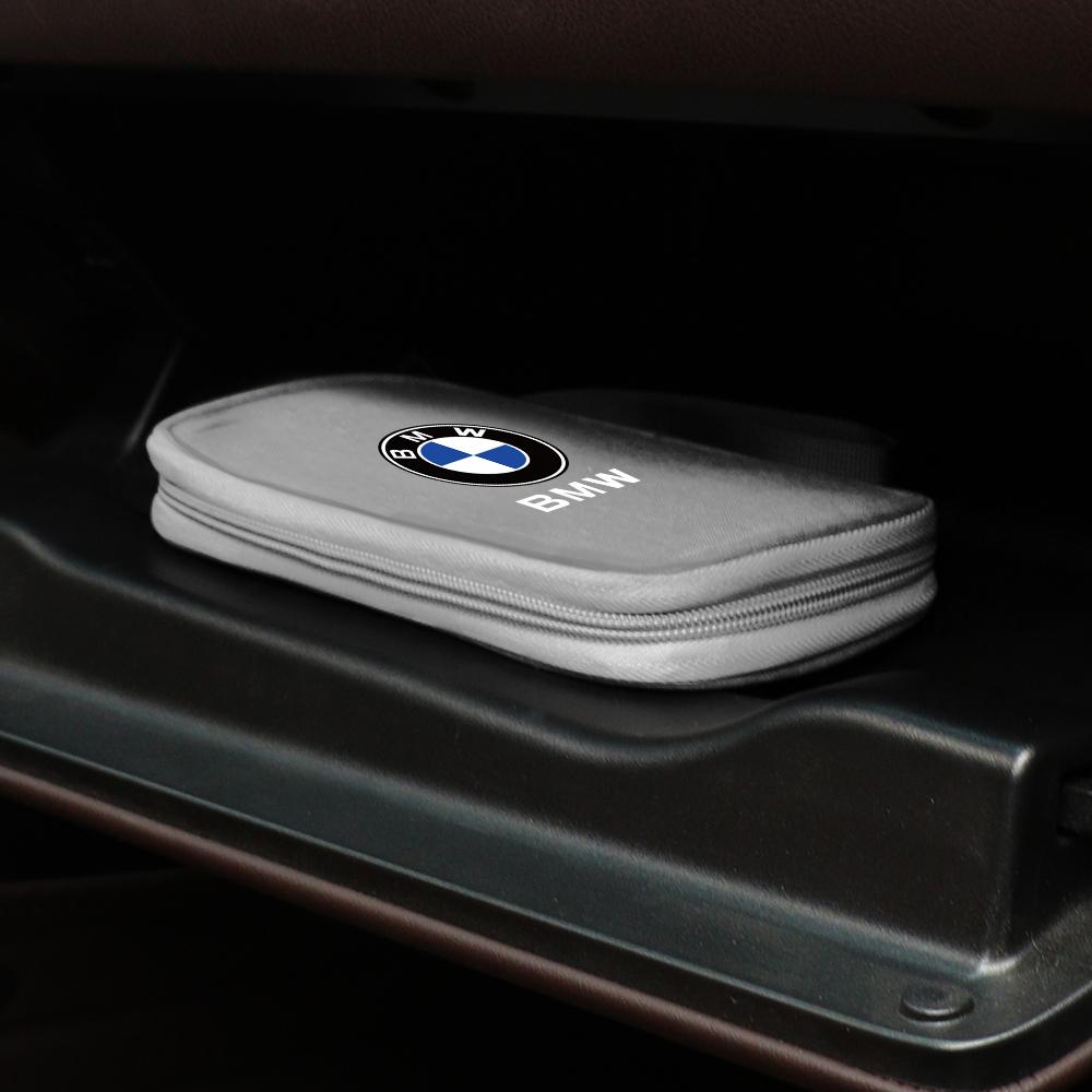 BAGD7 2026 Car Sticker Car Organizer Portable Key Storage Bag For BMW M Performance M5 320 325 E28 E30 E34 E36 E39 E46 X5 X6 F01 F02