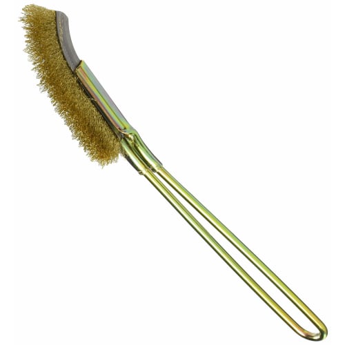 

KONYO SUN UP Handy Brush, Curved Tip, Brass