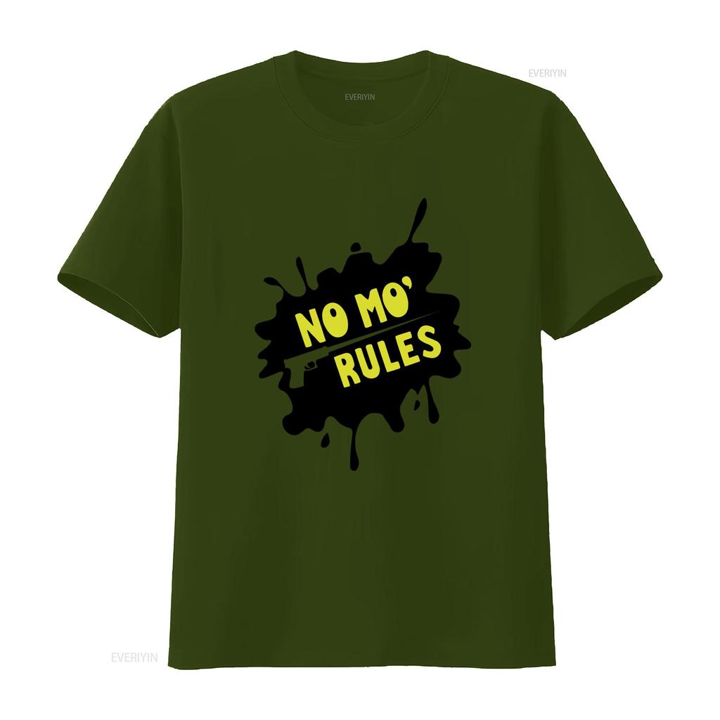 No Mo Rules T Shirt Stylish Level 3 Visuals for Trendy Fashion Vintage Breathable Casual Unisex Homme Slightly
