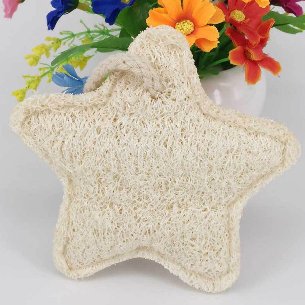 1 Pc Natural Loofah Bath Shower Sponge Body Scrubber Exfoliator Washing Pad