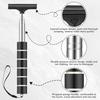 Retractable Car Rearview Mirror Squeegee Stainless Steel Glass Cleaning Scrubber Multi Functional Telescopic Window Wiper