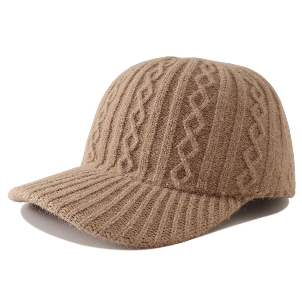 

New Designer Winter Autumn Solid Color Knitted Baseball Cap Snapback Hat Adjustable Outdoor Warm Hats For Women Men Gorras Adjustable