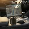 Tablet and Phone Holder for Car Cup Holder, Adjustable Mount for Navigation and Passenger Viewing, Compatible