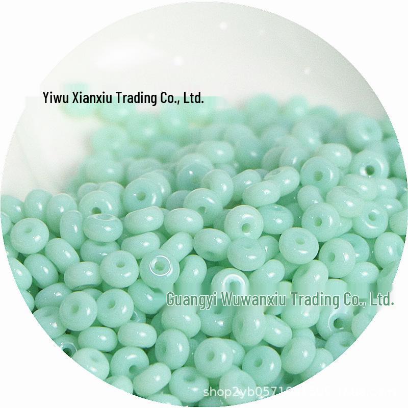 Natural Color 2x4mm Ceramic Imitation Jade Abacus Beads – DIY Handmade Loose Beads Safety Buckle Natural Color 2*4mm Abacus Beads, 10g ~140 beads