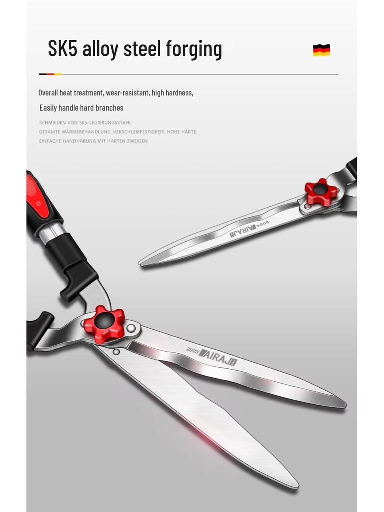 German Garden Pruning Shears - Ideal for Fruit Trees, Flowers, Hedges, and Branches