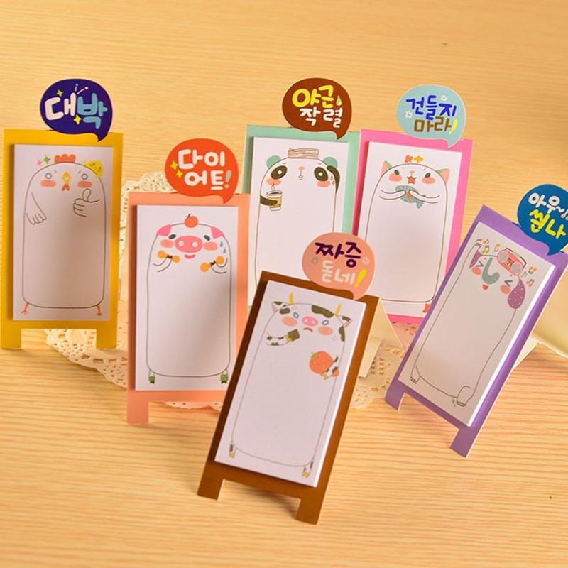 

3 шт. Милые самоклеящиеся заметки Закладка Бумага Post-it Заметки Школа Офис Липкие заметки Блокноты для заметок разноцветный