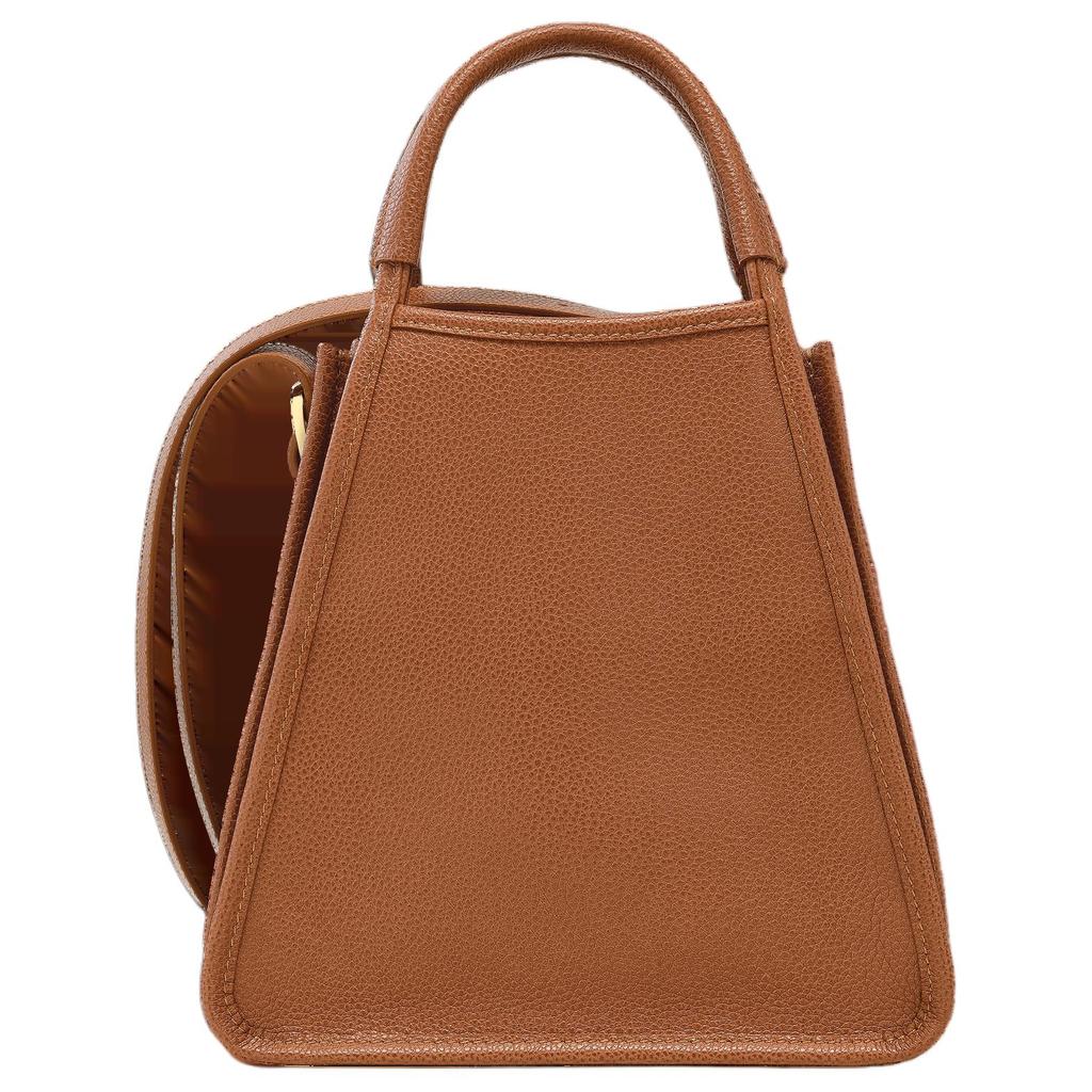 Longchamp Le Foulonné Adjustable Detachable Shoulder Strap Leather Crossbody Handbag Small Women handbags Caramel 10233021121