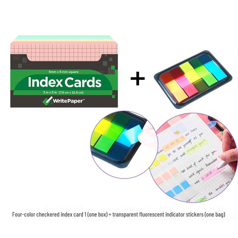 Kaisa Index Cards: Internet Celebrity Sticky Notes for Word Memory & Exam Prep