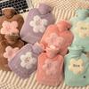 Plush Water-Filled Hot Water Bottle, Cute Foot Warmer for Girls, Large Water-Filled Hand Warmer for Bed, Suitable for Students