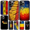 Romania Flag Phone Case For iPhone 17 Air 16 15 14 13 12 11 Pro Max Plus Max Cover Shell Coque
