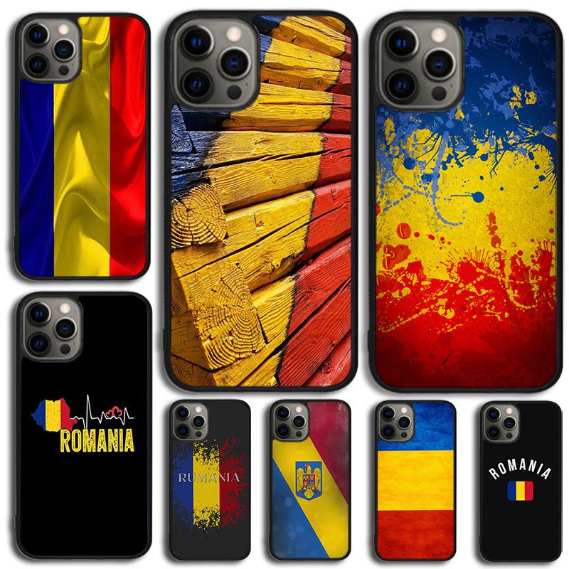 Romania Flag Phone Case For iPhone 17 Air 16 15 14 13 12 11 Pro Max Plus Max Cover Shell Coque