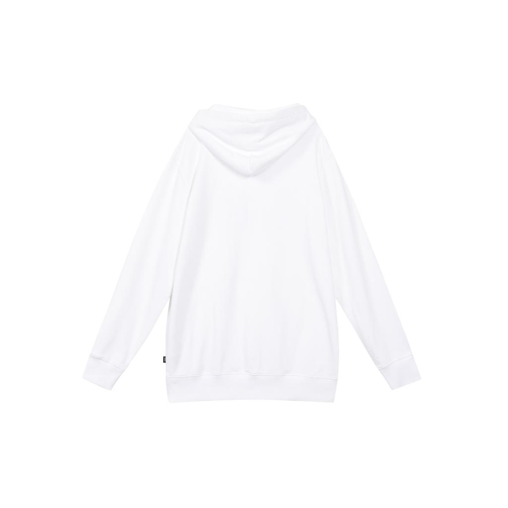 Vans Logo Print Hooded Sweatshirt Men Tops White VN0A54N8WHT
