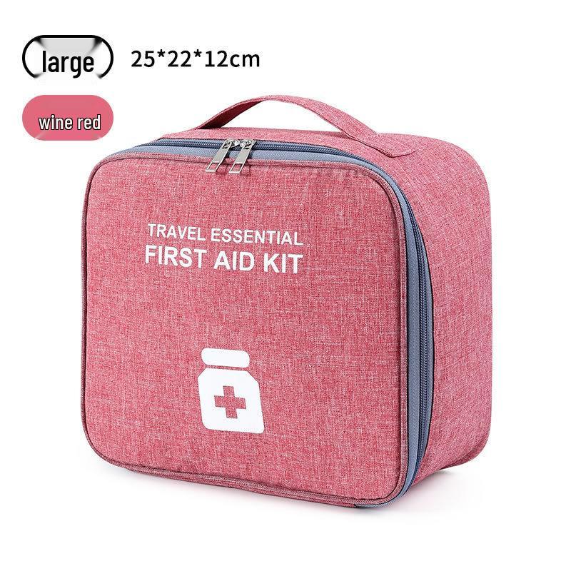 Oxford Cloth Large-Capacity Portable Medicine Bag for Travel and Home Emergency Use