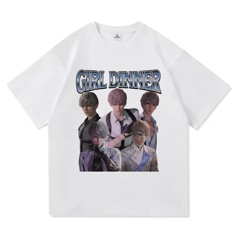 Summer Light and Night Love Printed T-shirt for Men and Women, High Quality Cotton Short Sleeve Round Neck Top