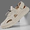 Summer Men's Sandals Handmade Mesh Breathable Casual Shoes