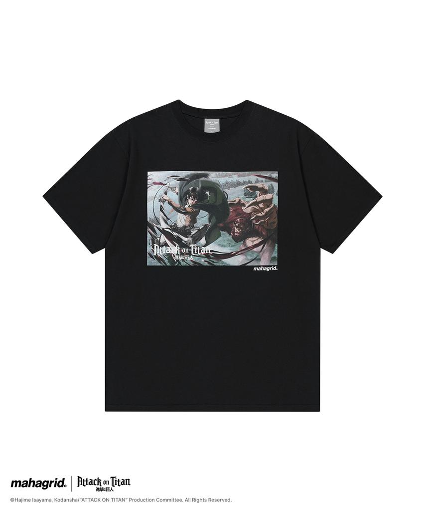 MAHAGRID [Attack On Titan] Levi Scene Tee Black(Mg2Gmmt500T)