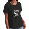 Love Anemones Wounisex's Cotton T Shirt, Premium Cotton Graphic, Love Your Anemones Slogan, Floral Design, Durable, Casual And Fashionable, Suitable F