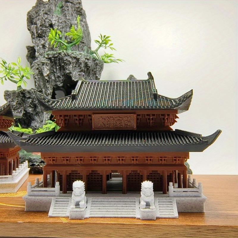 1Pc Micro Landscape 3D Printing Palace Building Ornament Desktop Aquascape Ancient Architecture Home Decoration Accessories