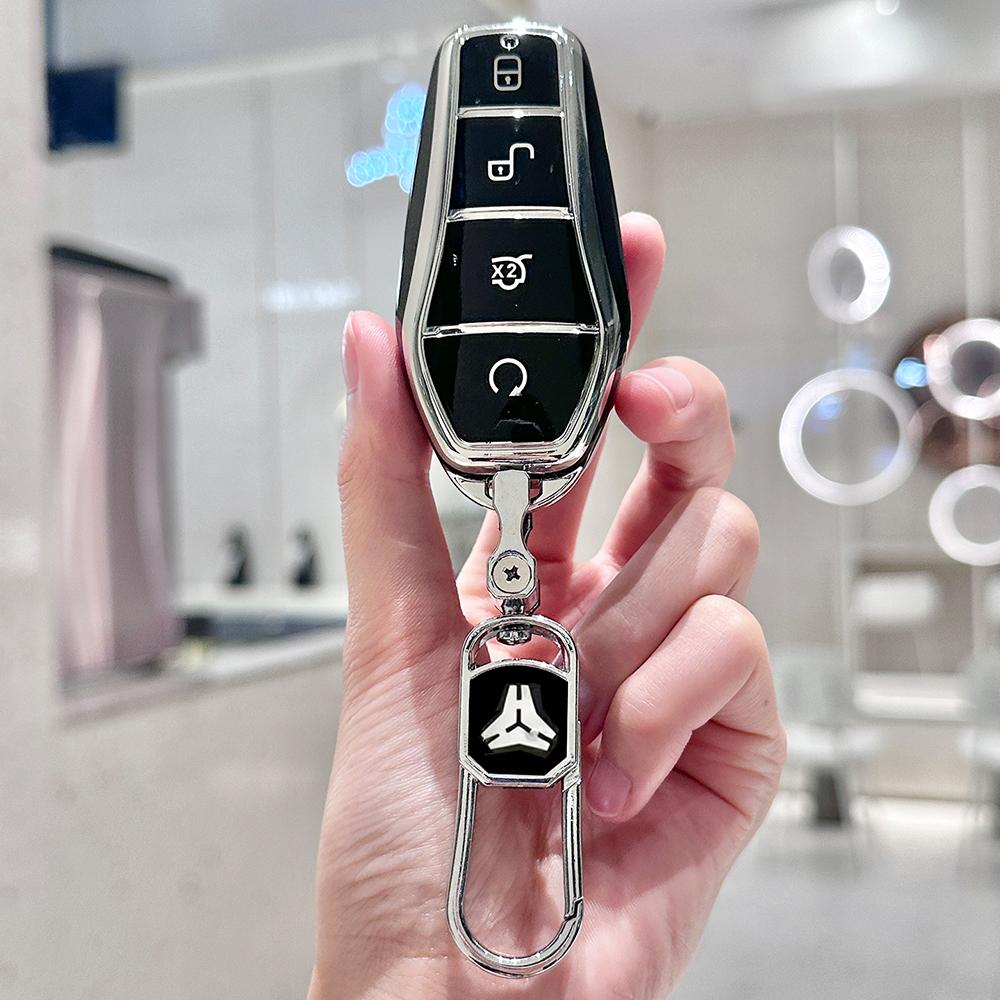Tpu Remote Fob Holder For Byd Song Plus Atto 3 Han Ev Tang Dm Qin Seal Dolphin Car Key Case Cover Shell Keychain Accessories