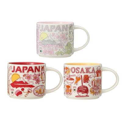 Japan Been There Series Mug JAPAN / JAPAN Spring / OSAKA  414 Ml / 14 Fl.oz (3 Options}