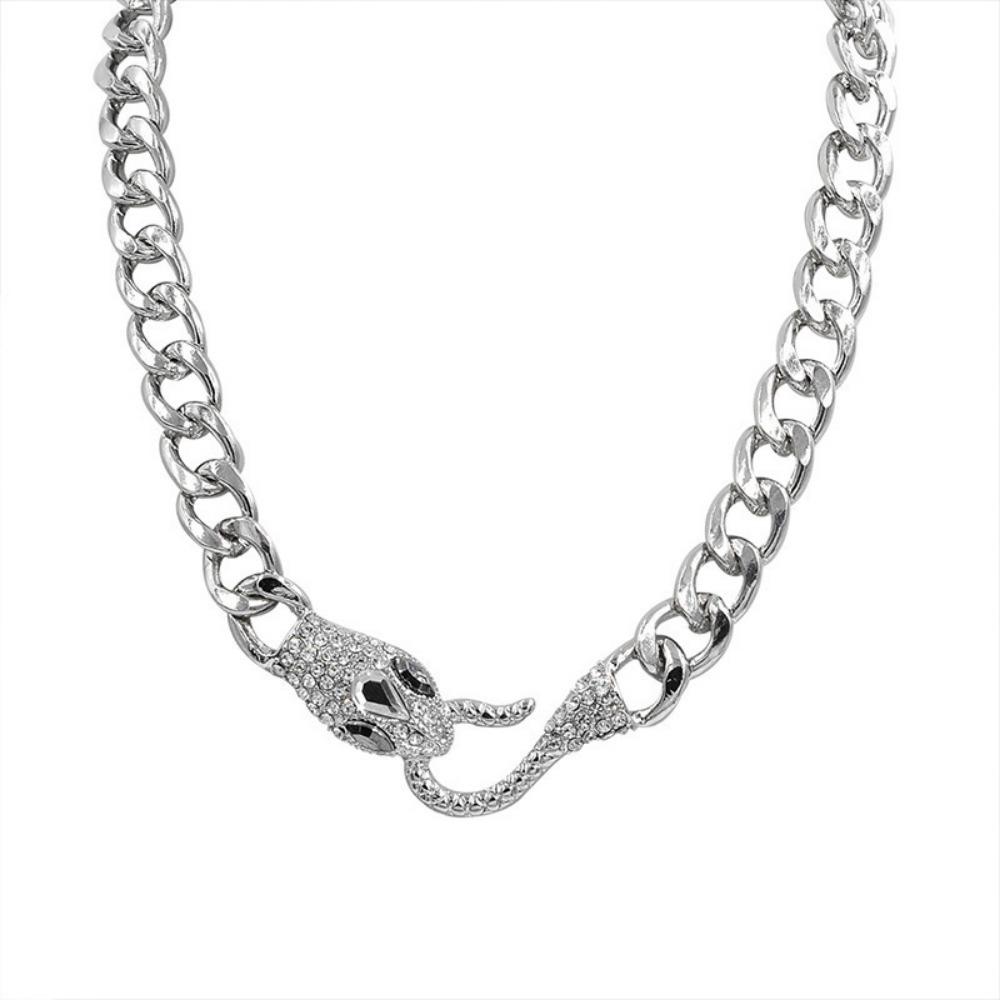 Sweet Cool Babes Snake Metal Chain Necklace Clavicle Chain