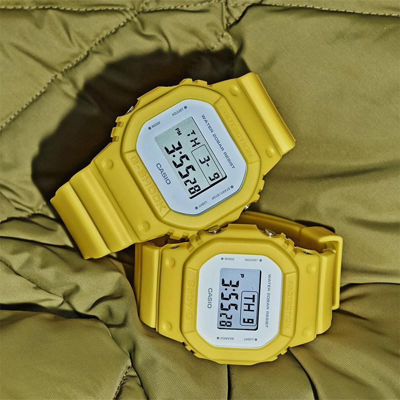 Casio G-Squad Series Digital Display Clear Simple Square Quartz Movement Resin Strap Watch Men watches Gray DW-5600CU-9