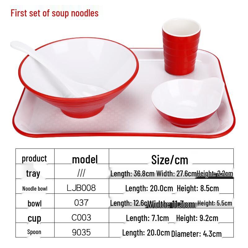 Qianxing Melamine Canteen Dinnerware Set
