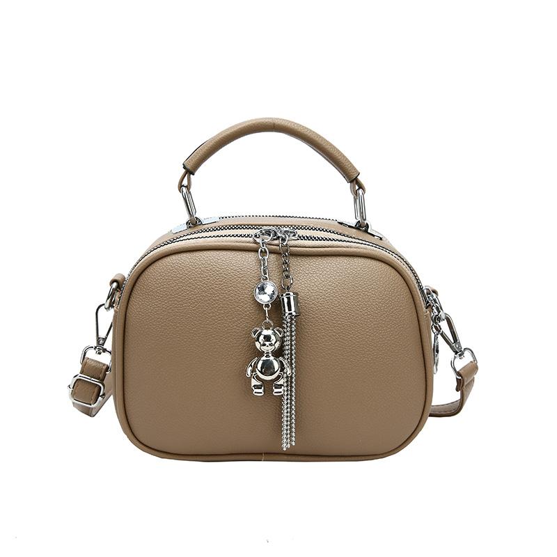 

Женская сумка через плечо с несколькими отделениями, которые можно поднять вручную, изысканная сумка-мессенджер, повседневная и простая хаки