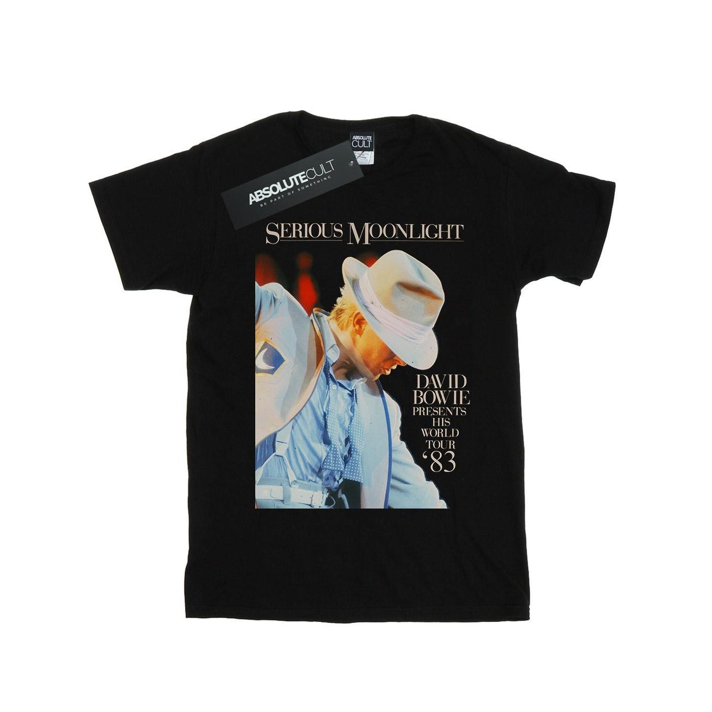 David Bowie Heren Serious Moonlight T-shirt L zwart