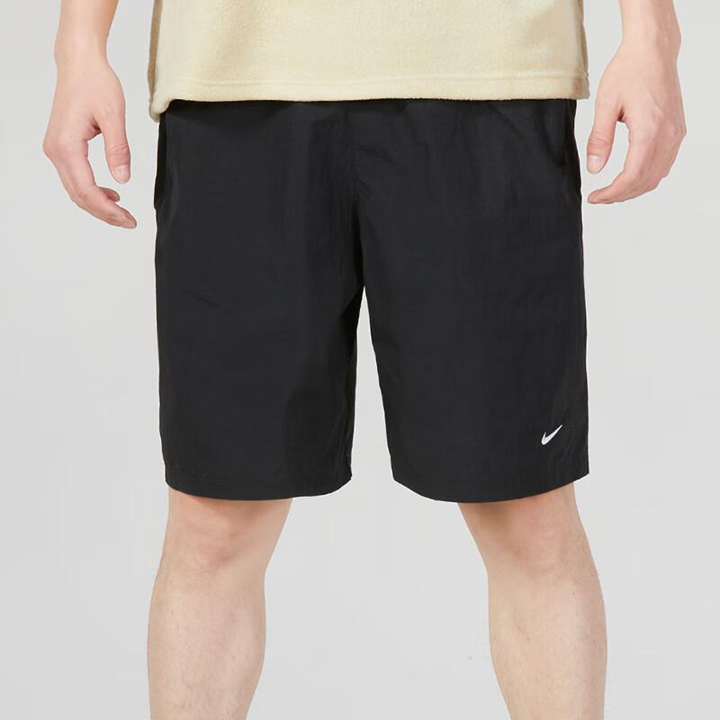 Nike Solid Color Sports Running Casual Shorts Men Bottoms Black DX0750-010